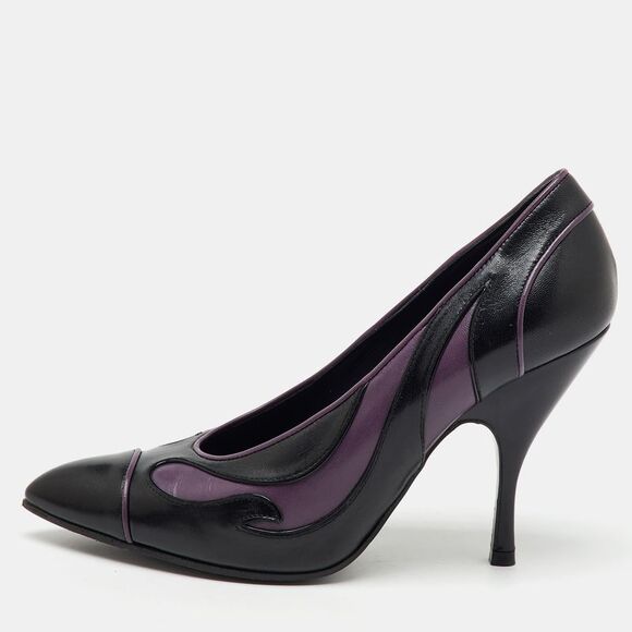 Bottega Veneta Black/purple Leather Pointed Toe Pumps Size 37.5,New Products : American Fashion Style Bags On Sale
